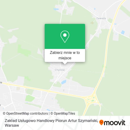 Mapa Zakład Usługowo Handlowy Piorun Artur Szymański