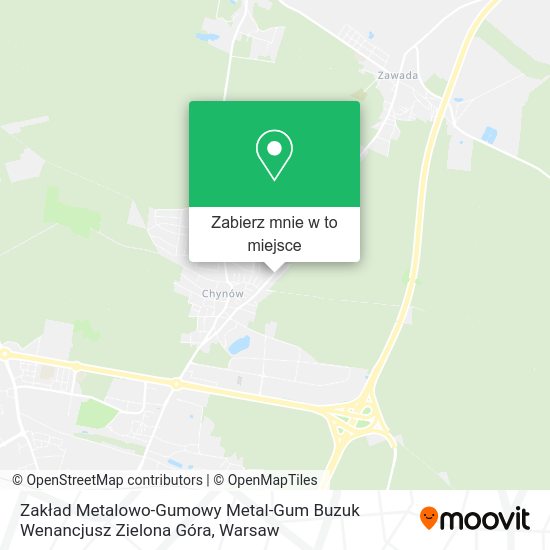 Mapa Zakład Metalowo-Gumowy Metal-Gum Buzuk Wenancjusz Zielona Góra