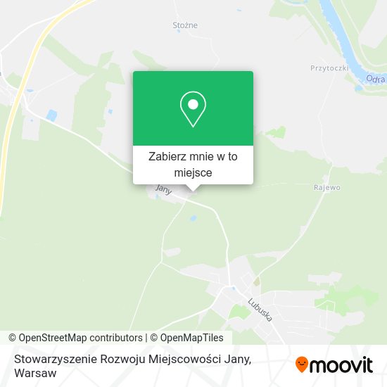 Mapa Stowarzyszenie Rozwoju Miejscowości Jany