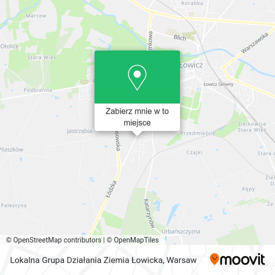 Mapa Lokalna Grupa Działania Ziemia Łowicka