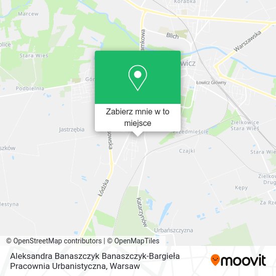 Mapa Aleksandra Banaszczyk Banaszczyk-Bargieła Pracownia Urbanistyczna