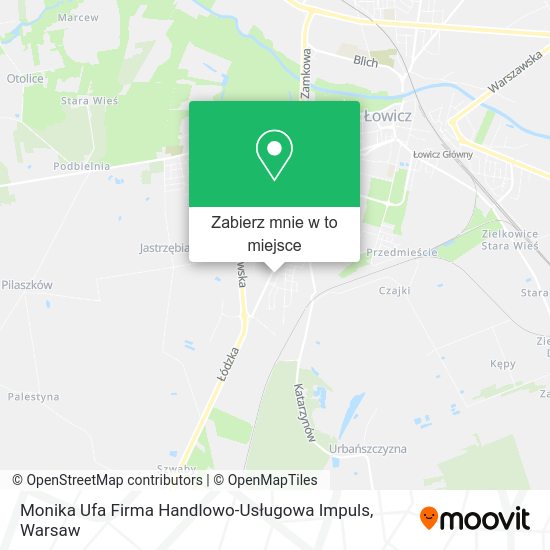 Mapa Monika Ufa Firma Handlowo-Usługowa Impuls