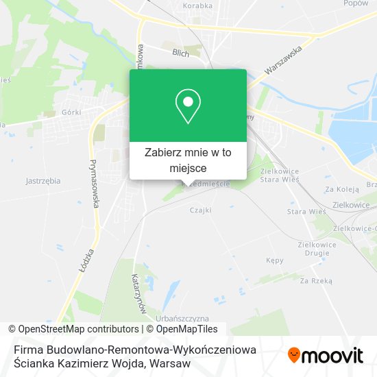 Mapa Firma Budowlano-Remontowa-Wykończeniowa Ścianka Kazimierz Wojda