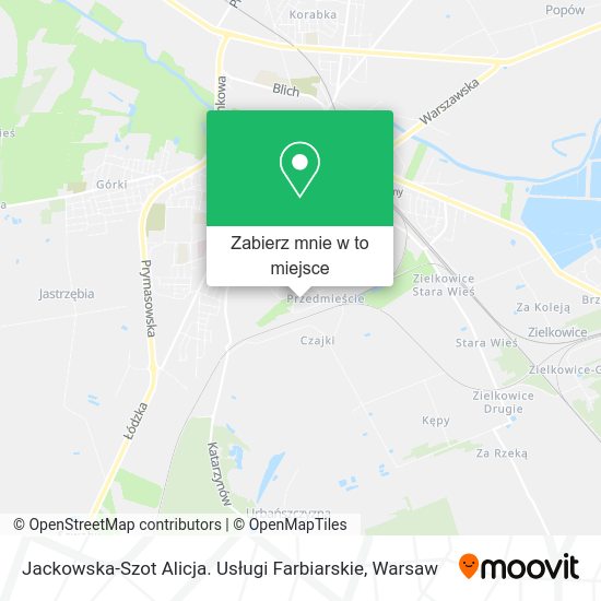 Mapa Jackowska-Szot Alicja. Usługi Farbiarskie