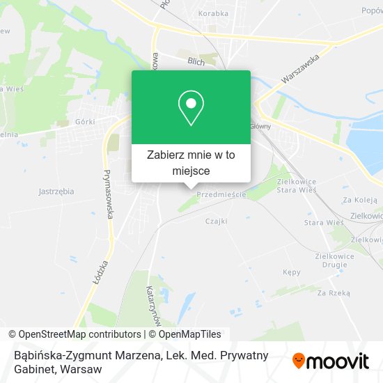 Mapa Bąbińska-Zygmunt Marzena, Lek. Med. Prywatny Gabinet