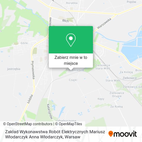 Mapa Zakład Wykonawstwa Robót Elektrycznych Mariusz Włodarczyk Anna Włodarczyk