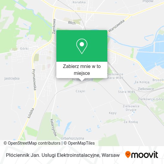 Mapa Płóciennik Jan. Usługi Elektroinstalacyjne