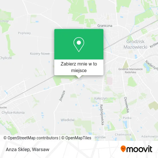Mapa Anza Sklep