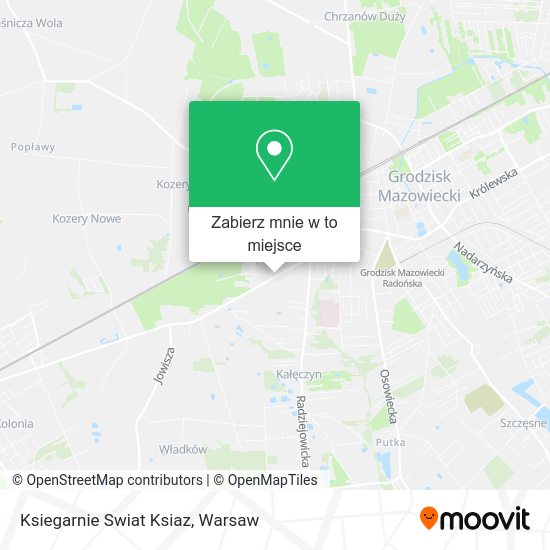 Mapa Ksiegarnie Swiat Ksiaz