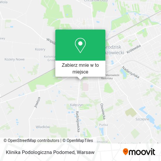 Mapa Klinika Podologiczna Podomed