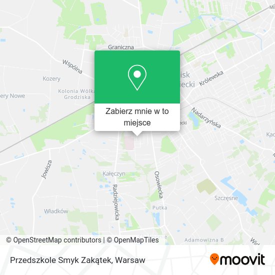 Mapa Przedszkole Smyk Zakątek