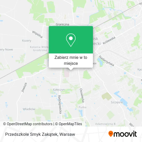Mapa Przedszkole Smyk Zakątek