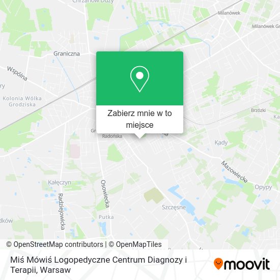 Mapa Miś Mówiś Logopedyczne Centrum Diagnozy i Terapii