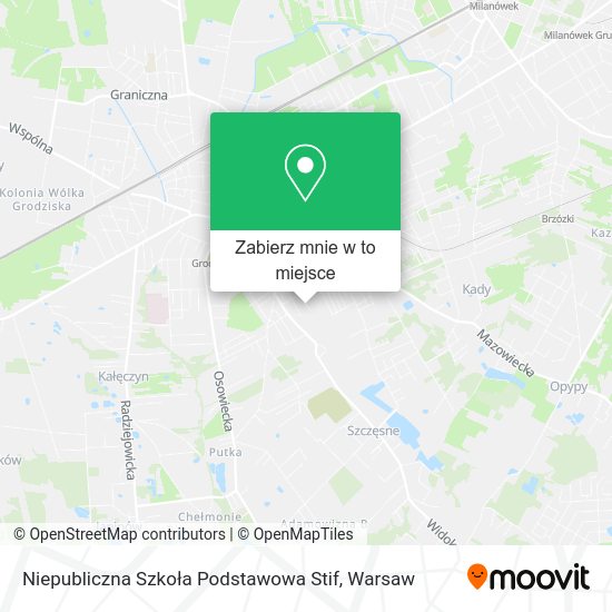 Mapa Niepubliczna Szkoła Podstawowa Stif