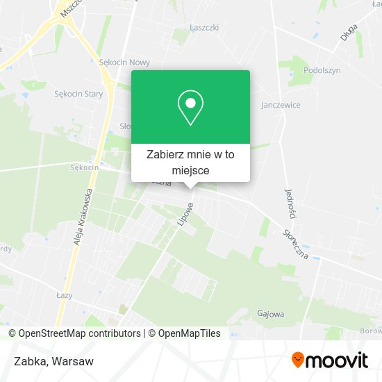 Mapa Zabka