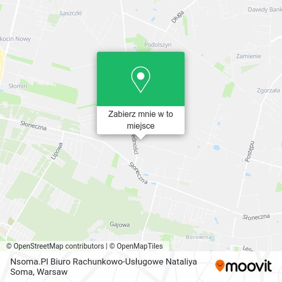 Mapa Nsoma.Pl Biuro Rachunkowo-Usługowe Nataliya Soma