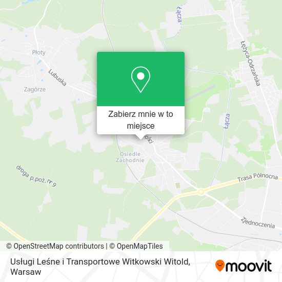 Mapa Usługi Leśne i Transportowe Witkowski Witold