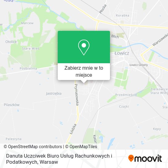 Mapa Danuta Uczciwek Biuro Usług Rachunkowych i Podatkowych