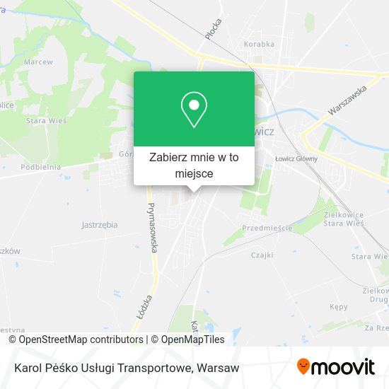 Mapa Karol Pėśko Usługi Transportowe