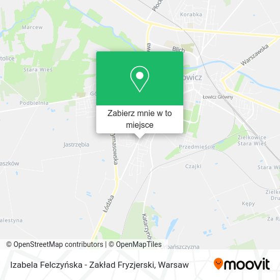 Mapa Izabela Felczyńska - Zakład Fryzjerski