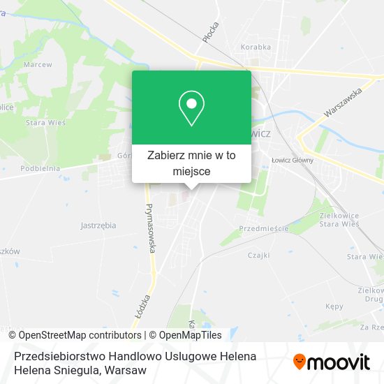 Mapa Przedsiebiorstwo Handlowo Uslugowe Helena Helena Sniegula