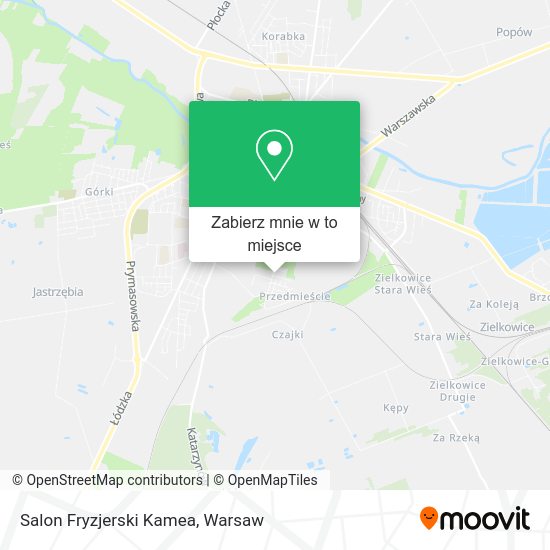 Mapa Salon Fryzjerski Kamea