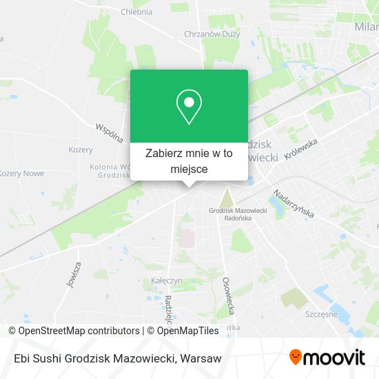 Mapa Ebi Sushi Grodzisk Mazowiecki