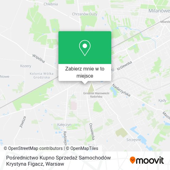 Mapa Pośrednictwo Kupno Sprzedaż Samochodów Krystyna Figacz