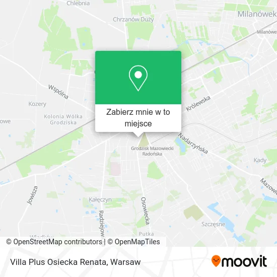 Mapa Villa Plus Osiecka Renata
