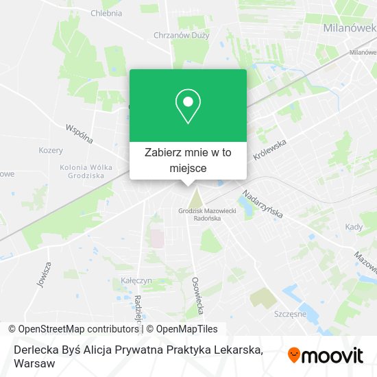 Mapa Derlecka Byś Alicja Prywatna Praktyka Lekarska