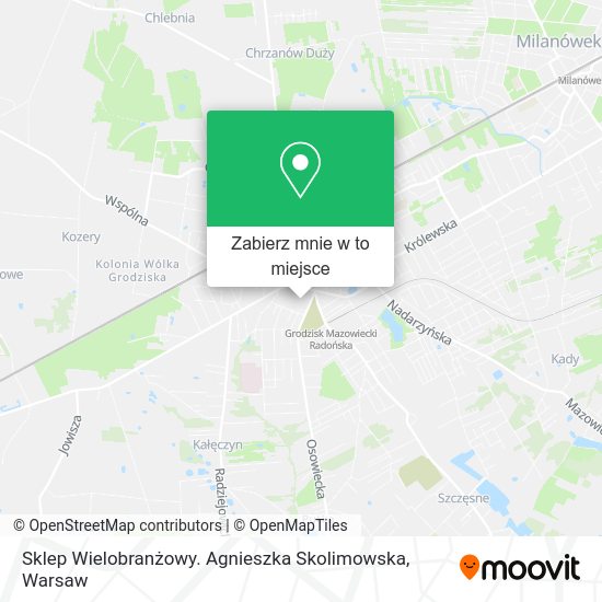 Mapa Sklep Wielobranżowy. Agnieszka Skolimowska