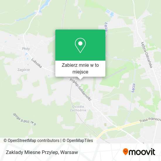 Mapa Zaklady Miesne Przylep