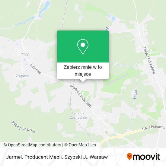 Mapa Jarmel. Producent Mebli. Szypski J.