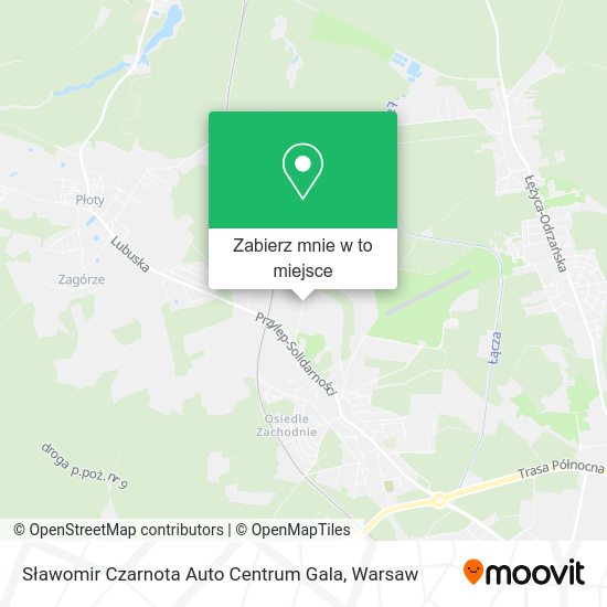 Mapa Sławomir Czarnota Auto Centrum Gala