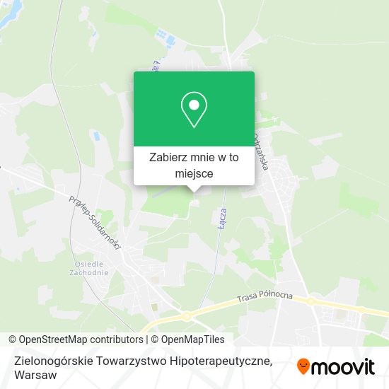 Mapa Zielonogórskie Towarzystwo Hipoterapeutyczne