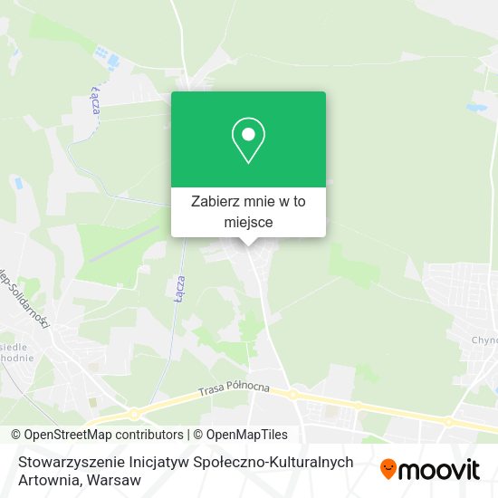 Mapa Stowarzyszenie Inicjatyw Społeczno-Kulturalnych Artownia