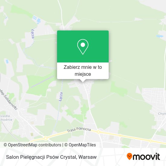 Mapa Salon Pielęgnacji Psów Crystal