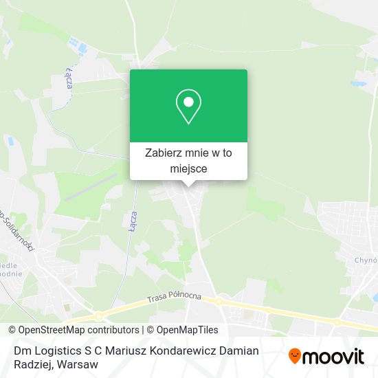 Mapa Dm Logistics S C Mariusz Kondarewicz Damian Radziej