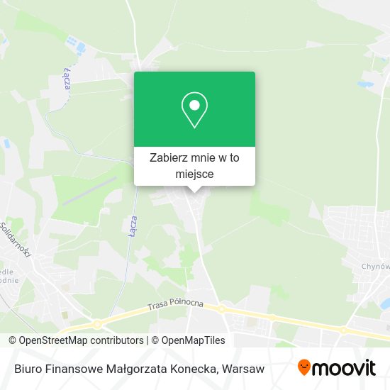 Mapa Biuro Finansowe Małgorzata Konecka