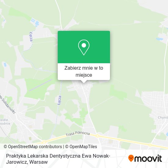 Mapa Praktyka Lekarska Dentystyczna Ewa Nowak-Jarowicz