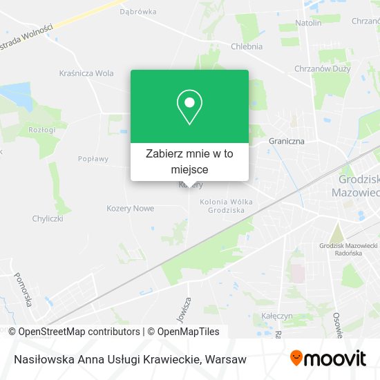 Mapa Nasiłowska Anna Usługi Krawieckie