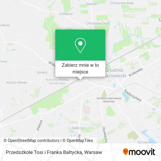 Mapa Przedszkole Tosi i Franka Bałtycka