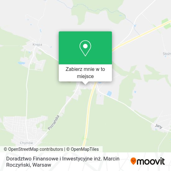 Mapa Doradztwo Finansowe i Inwestycyjne inż. Marcin Roczyński