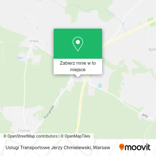Mapa Uslugi Transportowe Jerzy Chmielewski