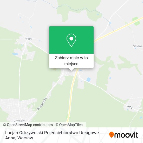 Mapa Lucjan Odrzywolski Przedsiębiorstwo Usługowe Anna