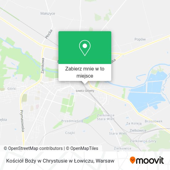 Mapa Kościół Boży w Chrystusie w Łowiczu