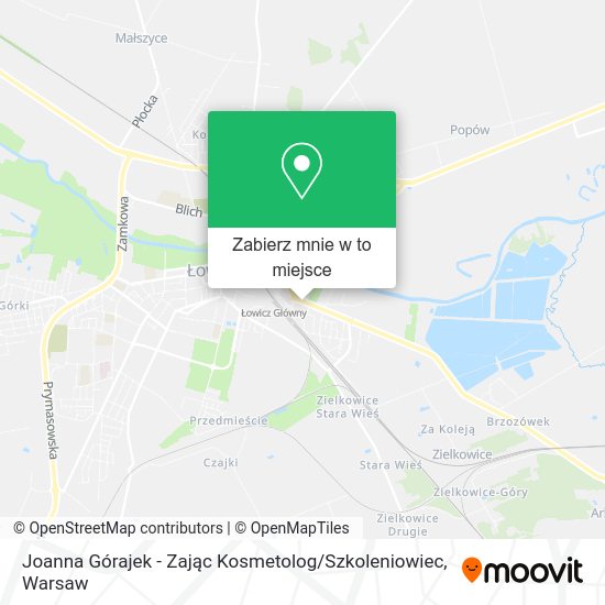 Mapa Joanna Górajek - Zając Kosmetolog / Szkoleniowiec