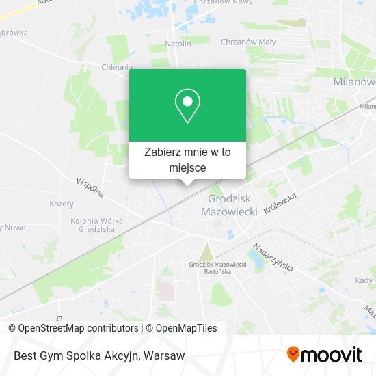 Mapa Best Gym Spolka Akcyjn