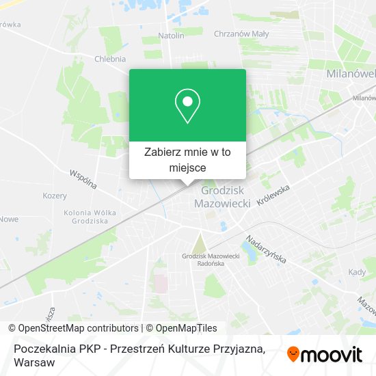 Mapa Poczekalnia PKP - Przestrzeń Kulturze Przyjazna