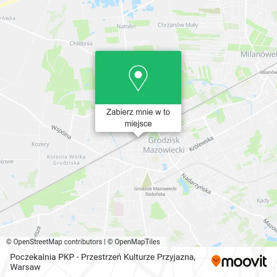 Mapa Poczekalnia PKP - Przestrzeń Kulturze Przyjazna